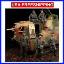 1/35 Scale Resin Figure Model Kits Scene Layout WWI Hobby Miniatures Army Arm...