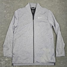 Nike Dri-Fit Basketball Jacket Gray Mens Large Full Zip 856428-060 Athletic Wear