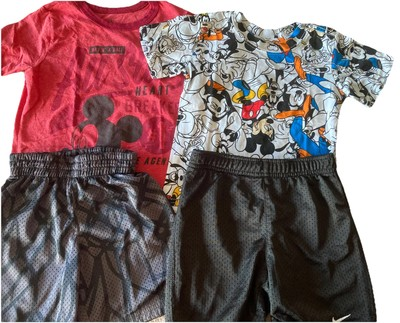 #ad #ad Disney Graphic T Shirts Size 2 3 and 2T AND Champion and Nike Shorts Size 2T $14.99