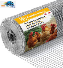 8In X 25Ft Hardware Cloth Chicken Wire - 1/4 Inch 23 Gauge Hot Dipped Galvanized