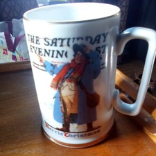 Norman Rockwell The Saturday Evening Post Christmas Collection Coffee Mug Cup
