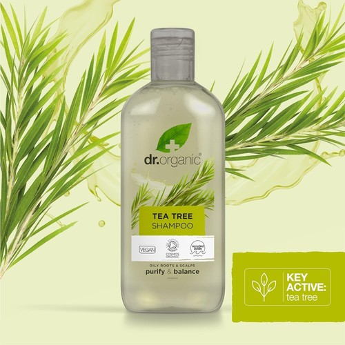 Dr Organic Bio-Actifs Eco Thé Arbre (Organique) Shampooing 265 ML - Photo 1/7