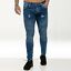 thumbnail 25 - Enzo Mens Super Skinny Fit Ripped Jeans Stretch Biker Distressed Denim Pants