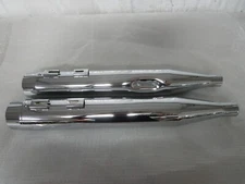 99-16 Harley Davidson Touring RC Components 4" Slip-on Mufflers CHROME