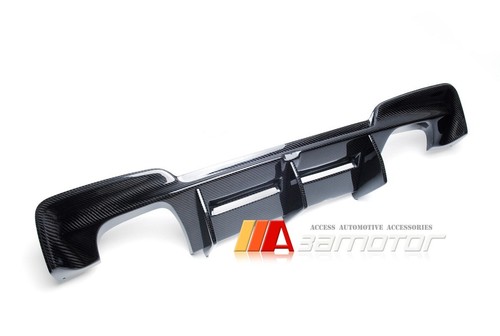 Carbon Fiber Rear Diffuser Ground Effect Panel fits BMW E82 1Series M 1M Bumper - Picture 2 of 3