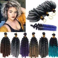 5 Packs Jamaican Bounce Jumpy Wand Curl Twist Crochet Braid Hair Extensions US