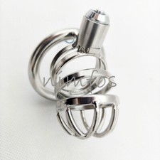 Click Lock Male Stainless Steel Metal Breathable Chastity Cage Chastity Devic