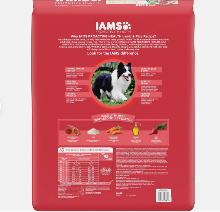 Iams ProActive Health High Protein with Lamb and Rice Adult Dry Dog