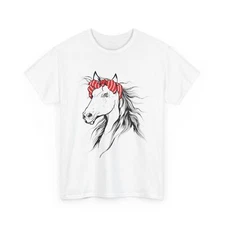 Horse Shirt, Horse Bandana Shirt, Horse Face T-shirt, Horseback Riding Shirt