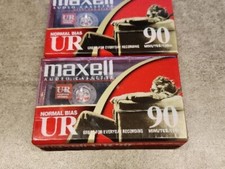 Maxell 90min. Audio Cassette Tapes 2pc NEW