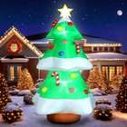 10FT Christmas Inflatables Tree Outdoor Decorations Giant Blow Up Christmas T...
