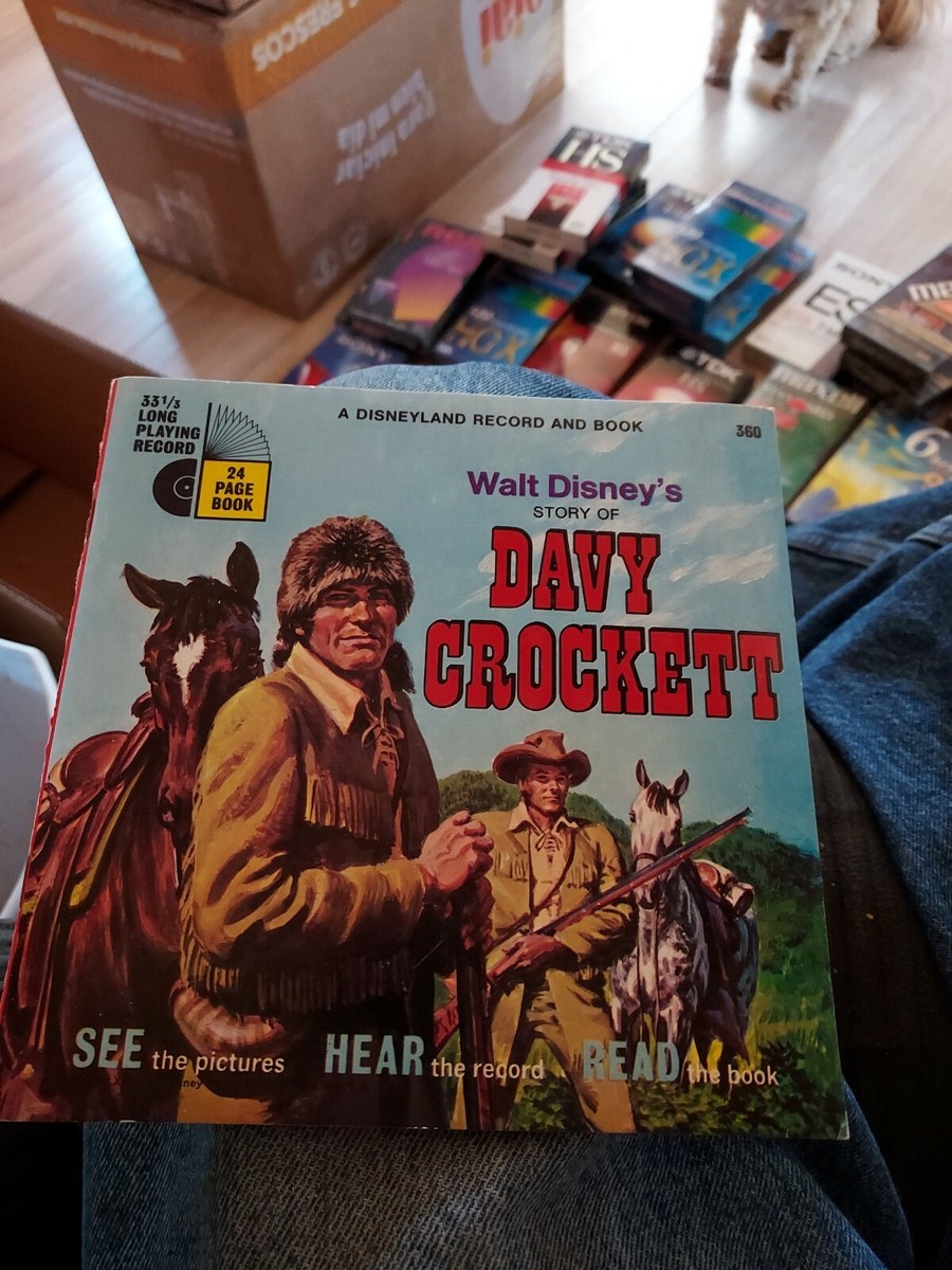 WALT DISNEY'S STORY OF DAVY CROCKETT 33 1/3 RECORD 24 PAGE