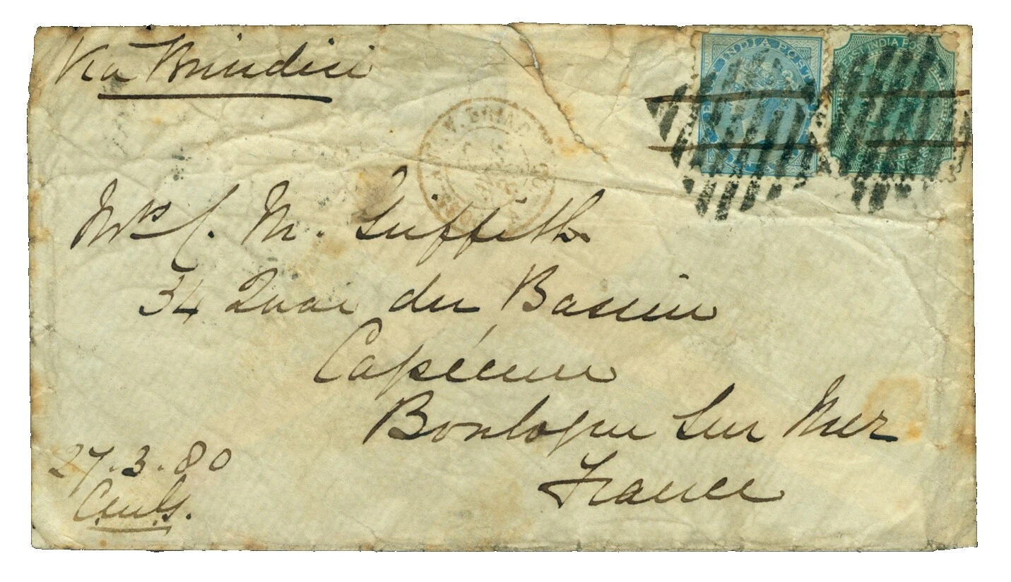 Handstamped Pre-Decimal Afghan Stamps