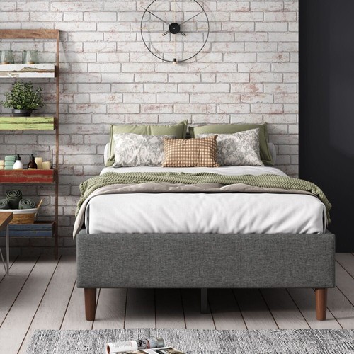 Bed Frame Mattress Foundation (Dark Grey) – Double - Picture 3 of 12