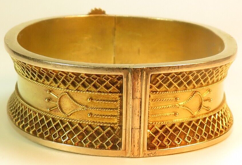 Victorian 1800's 13KY-19KY Range Bangle Etruscan Bracelet 6