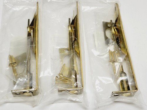 Brass Flush Bolt with Radius Corners 6" Polished Brass - Picture 2 of 3