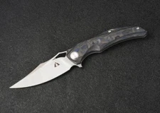 CMB Prowler CMB-02B Titanium+Carbon Fiber Handle M390 Steel Pocket Folding Knife