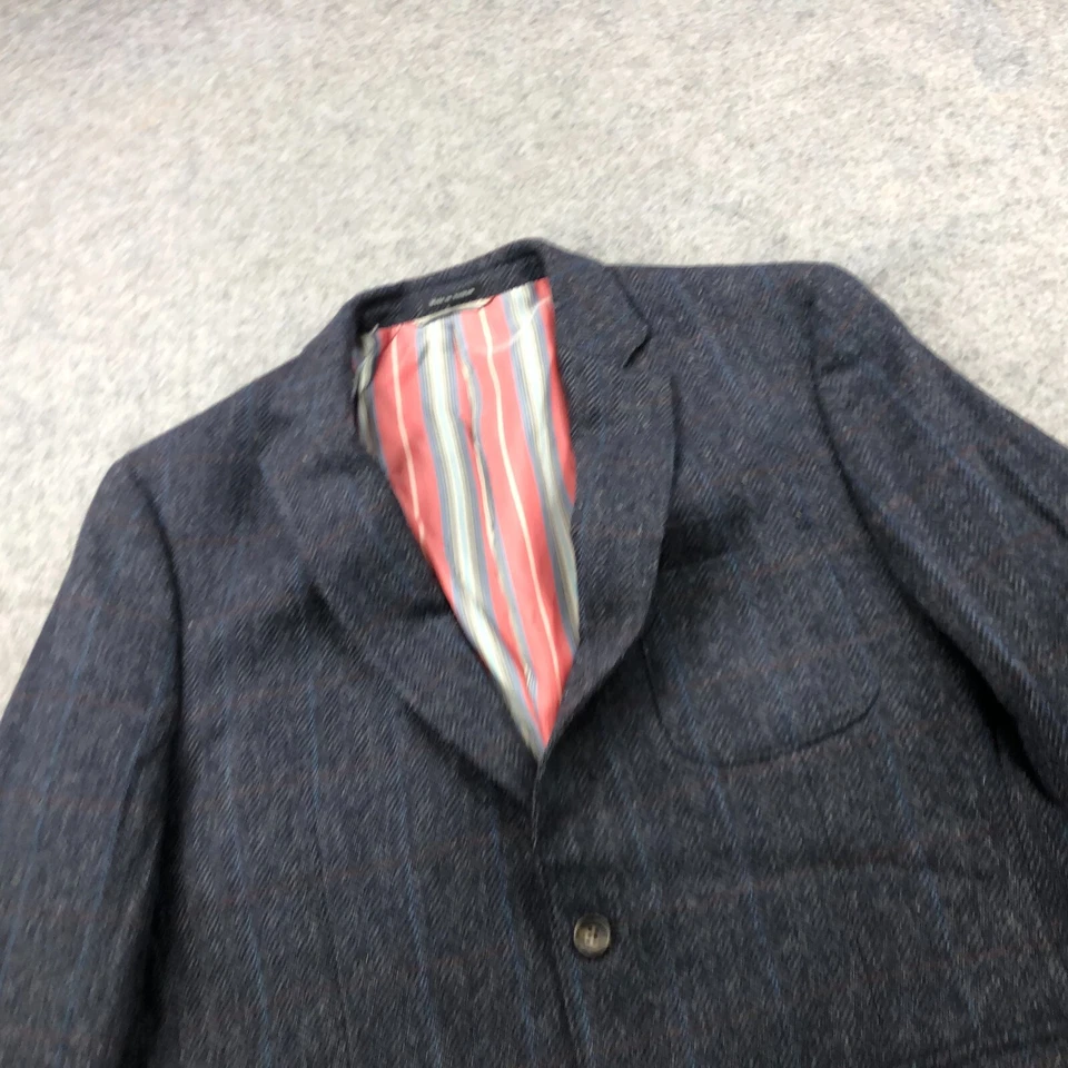 Cooper Jones Supply Blazer Mens 44R Gray Blazer Coat Sports Jacket - Image 3 of 4