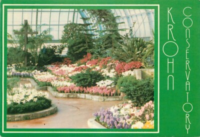 Postcard Easter Display Krohn Conservatory, Eden Park, Cincinnati, Ohio
