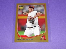 2013 Topps BRYAN SHAW #101 Mini Gold/62 Diamondbacks-Indians LONG BEACH ST 49ers