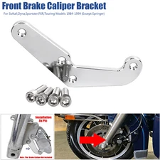 Front Brake Caliper Bracket Adapter For Harley Dyna Softail Sportster 1984-1999