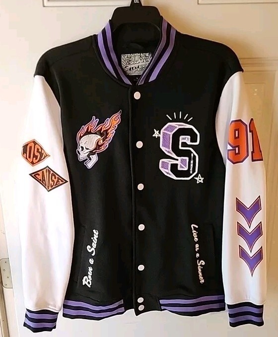 Trademark Brooklyn Cloth Varsity Jacket Black Size L Saint Trademark Brooklyn Cloth Varsity Jacket Black Size L Saint