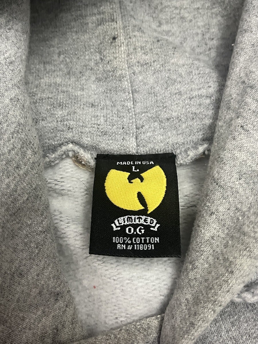 Vtg Wu Tang Brand Limtied Sweatshirt TRIUMPH Hoodie Large Rap 90s