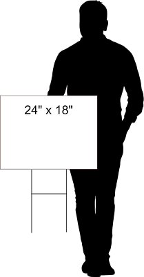 WELCOME TO OUR OOL NOTICE THERE IS NO P RB 18 in x 24 in Yard Sign Road Sign...