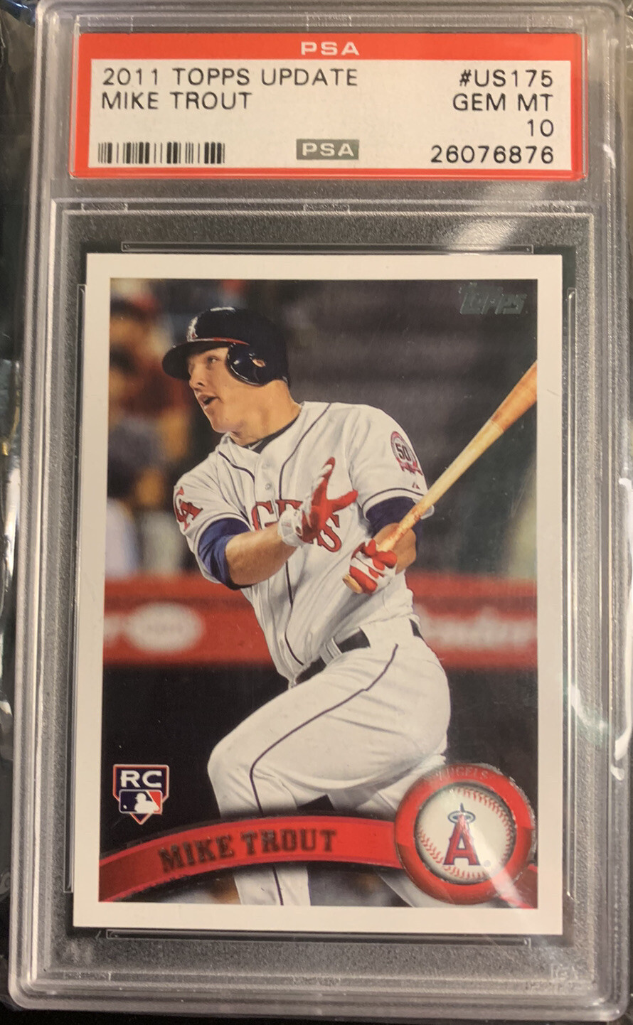 2011 TOPPS UPDATE MIKE TROUT #US175 PSA 10 GEM MINT PERFECT!