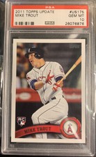 2011 TOPPS UPDATE MIKE TROUT #US175 PSA 10 GEM MINT PERFECT!