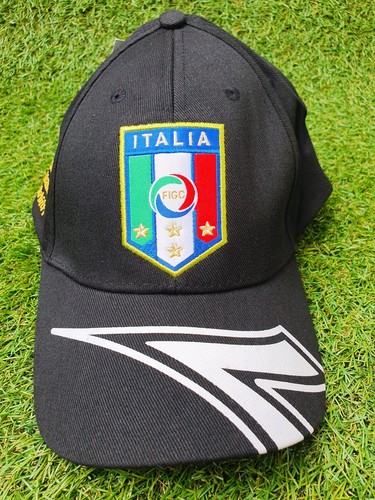 Italy Italia Diadora cap motif 1 new fan World Cup European Championship base cap 100% cotton FIGC - Picture 2 of 6