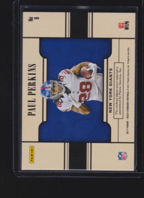 2017 Panini Gold Standard - Golden Jumbo Threads Paul Perkins #8