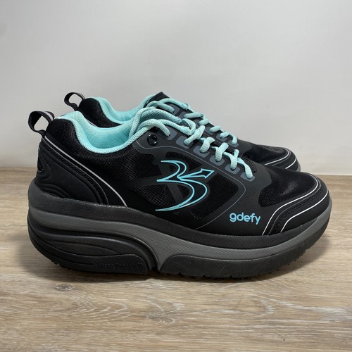 Defy Gravity Defyer Ion Damen-Sportschuhe Größe 8,5 schwarz türkis TB9022FTL-M - Bild 2 von 11