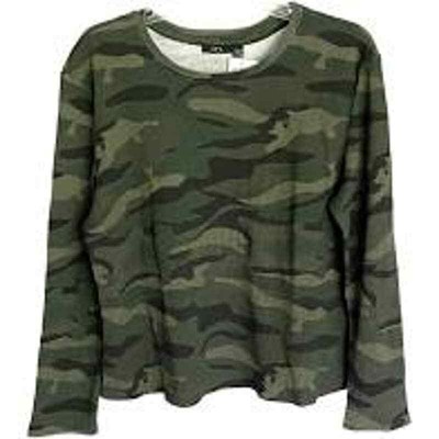 women's camo thermal top