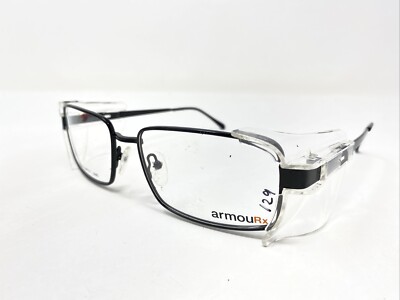 Armourx 7013P BLK 56-17-145 Black Metal Full Rim Eyeglasses  display picture 3