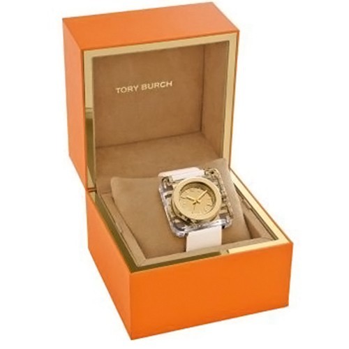 NWT TORY BURCH Ash Blue Izzie Square Watch TRB3004 | eBay