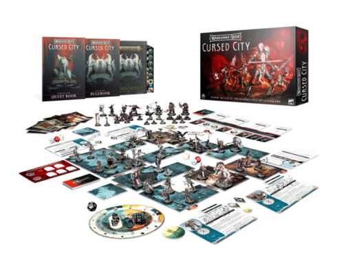 Warhammer Quest: Cursed City Game Components - FULL Maps, Rules & Cards (NO Miniatures Included)