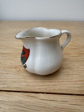 W H Goss Shaped Low Melon Cream Jug - Knutsford Crest