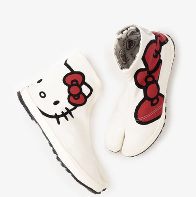 Hello Kitty x SOU SOU Tsukumo JIKATABI (Traditionelle japanische Schuhe) KYOT...