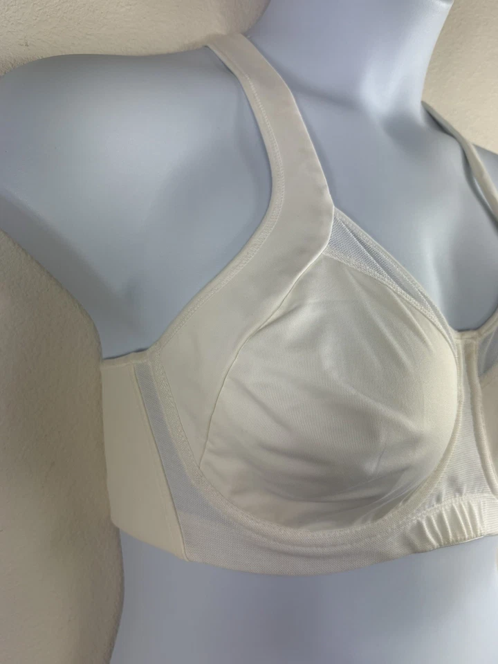 Champion Powerback Underwire Sports Bra Max Support White Wicking 1694 FLAW 38C - Image 4 of 4