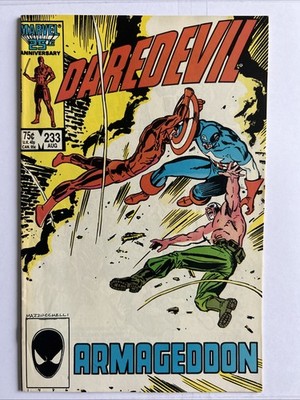 Marvel Comics: DAREDEVIL Vol. 1 No. 233. Aug 1986 (Box7) VG Condition