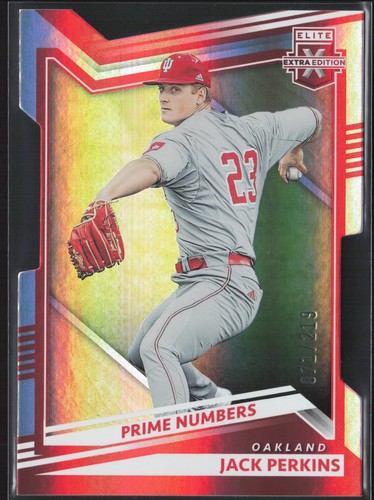 Jack Perkins 2022 Panini Elite Extra Prime Number Die Cut #154 /219 Oakland