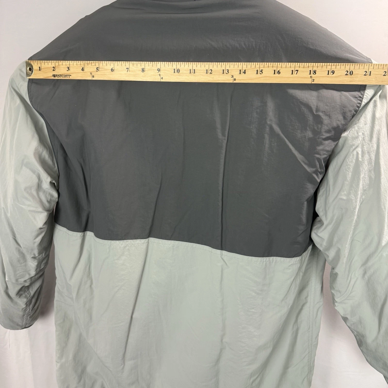 Chubbies Bear Hug Reversible 1/4 Zip Pullover Jacket Mens XL Gray Nylon Fleece - product detail image 9