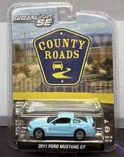 New Greenlight SE Country Roads 1:64 Diecast Blue 2011 Ford Mustang GT Series 10