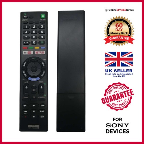 Replacement Remote Control For Sony KDL40RE453BU 40" with HDR TV - Black - Picture 2 of 11