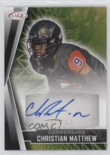 2022 SAGE High Series Auto Black Christian Matthew #A-CM2 Auto 1la7