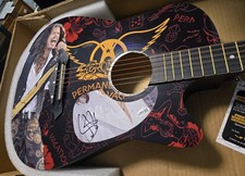 STEVEN TYLER SIGNED ACOUSTIC GUITAR AUTOGRAPHED JSA COA AEROSMITH 