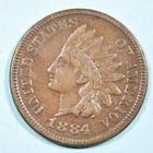 1884 Indian Head Cent Penny ~ XF EXTREMELY FINE ~ US Type Coin Collectible