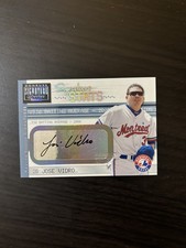 Jose Vidro 2001 Donruss Signature Series Stats Autograph Auto Montreal Expos