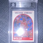 Hoops 1989-90 NBA Hoops Michael Jordan #200 Bulls BGS 9 Mint Graded Card
